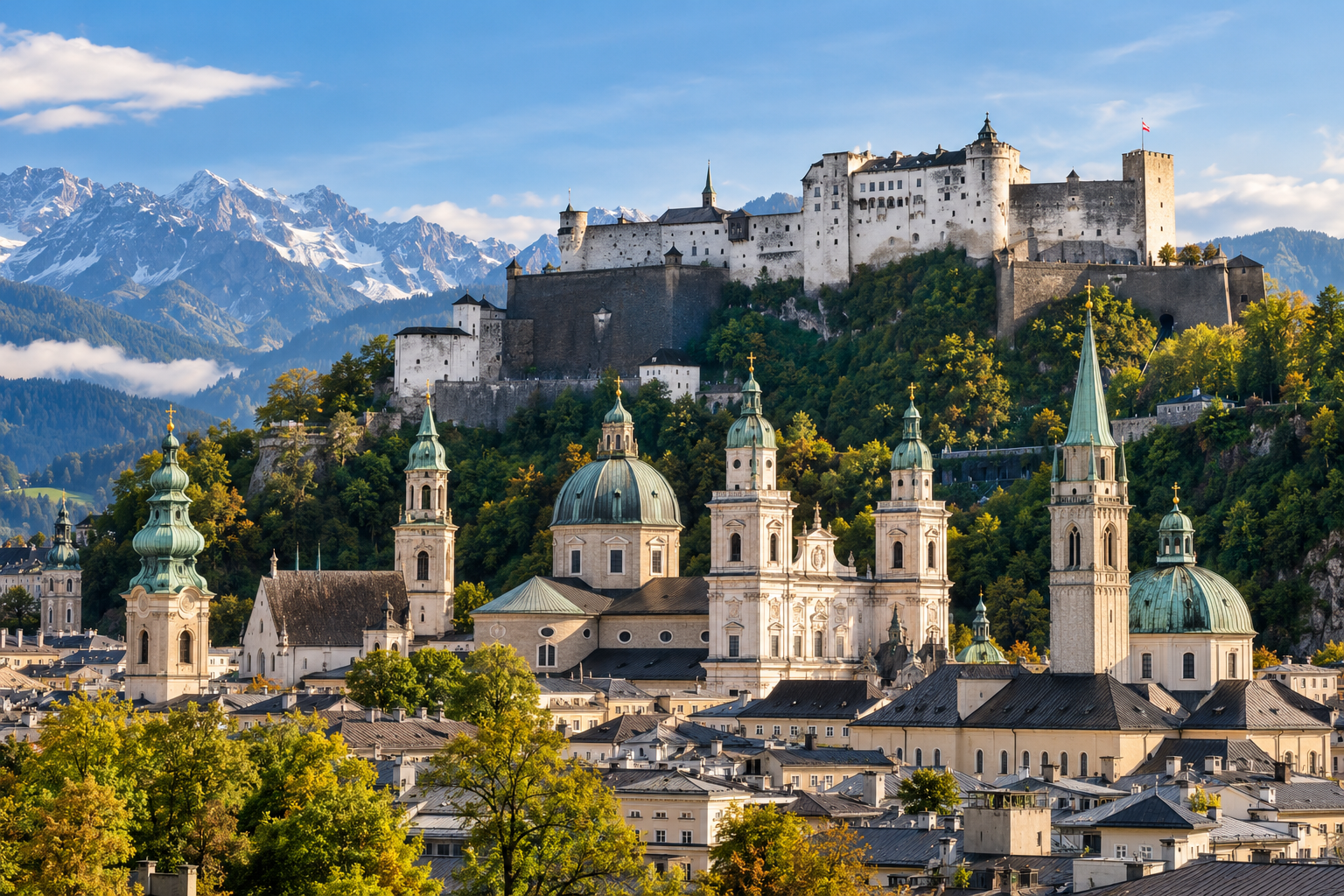 Hohensalzburg Fortress above Salzburg
