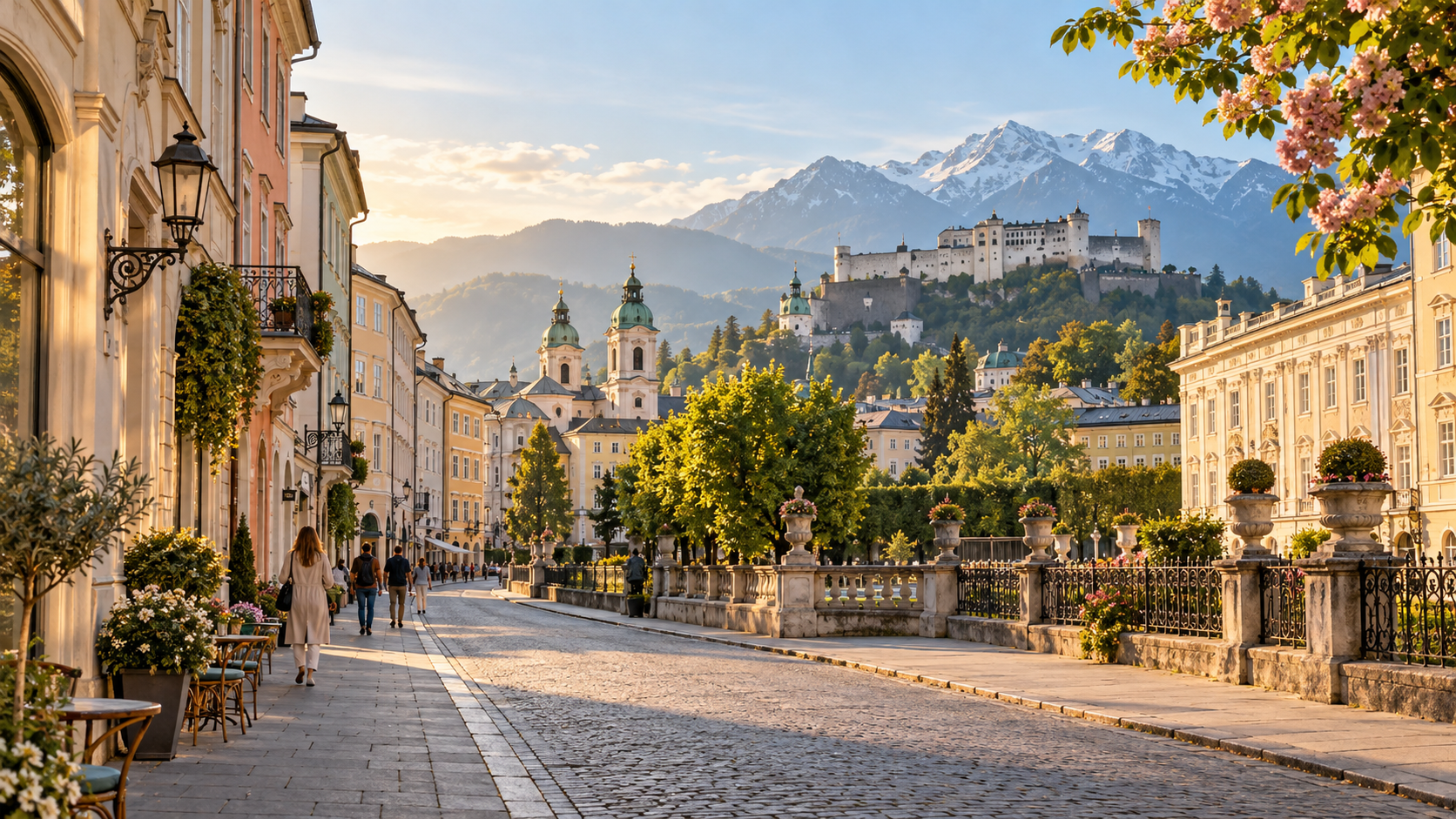 Salzburg Andräviertel near Mirabell Gardens