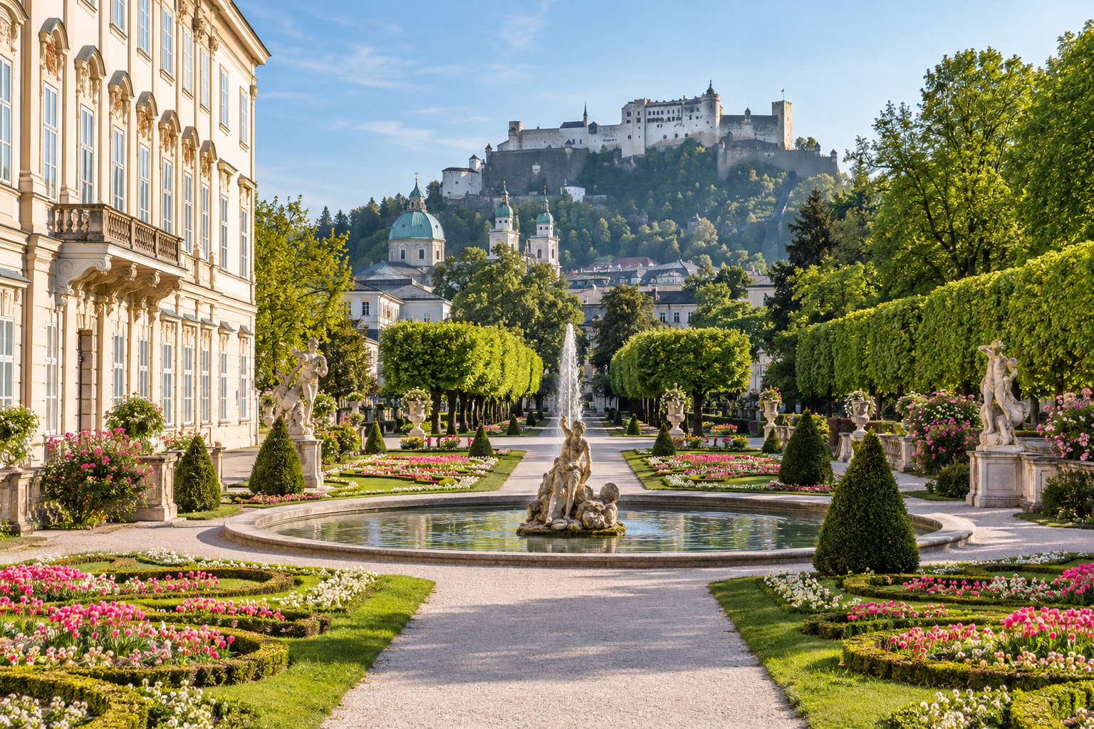 Mirabell Gardens in Salzburg