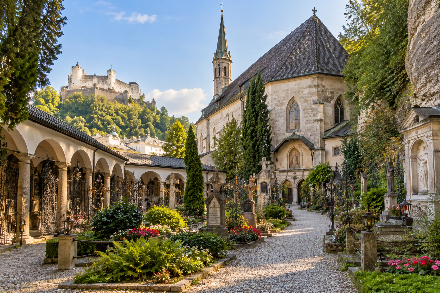St Sebastian Church and Cemetery in Salzburg