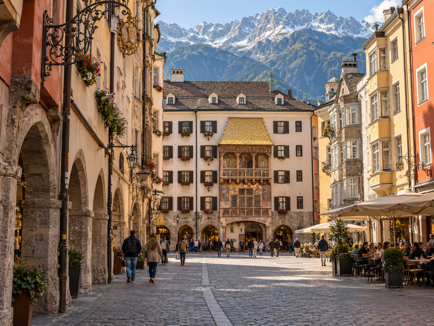 Golden Roof and historic old town in Innsbruck