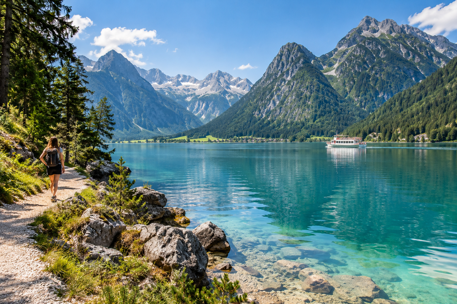 Achensee lake in the Austrian Alps