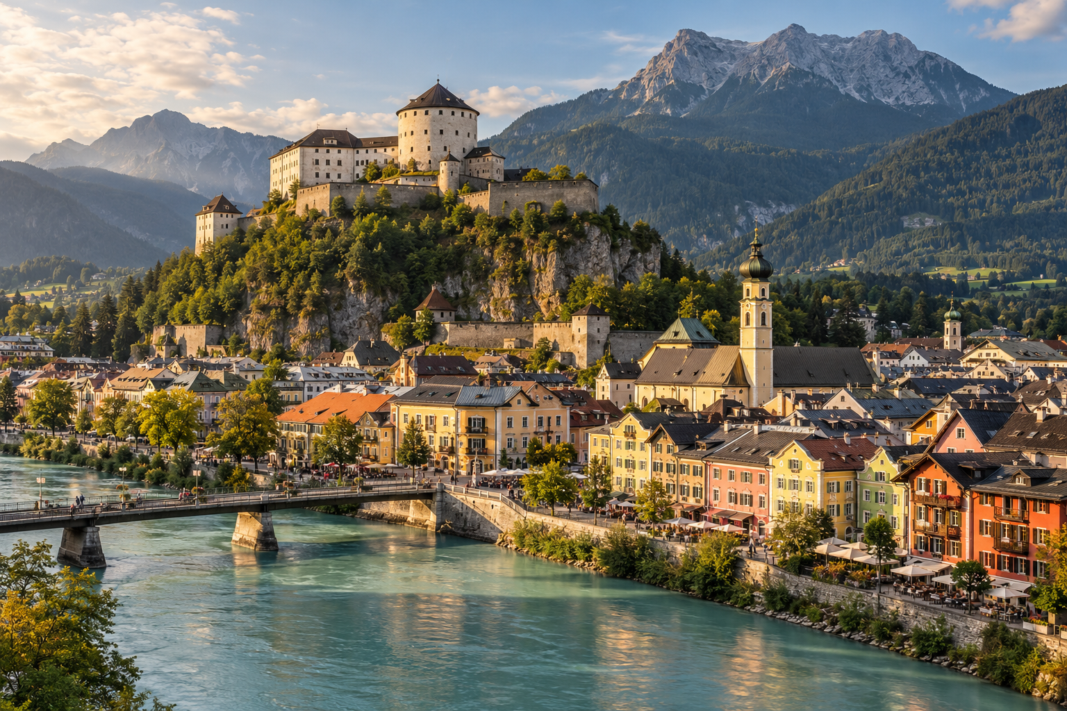 Kufstein Fortress and historic town in Tyrol