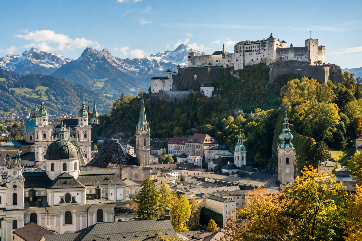 Hohensalzburg Fortress above Salzburg