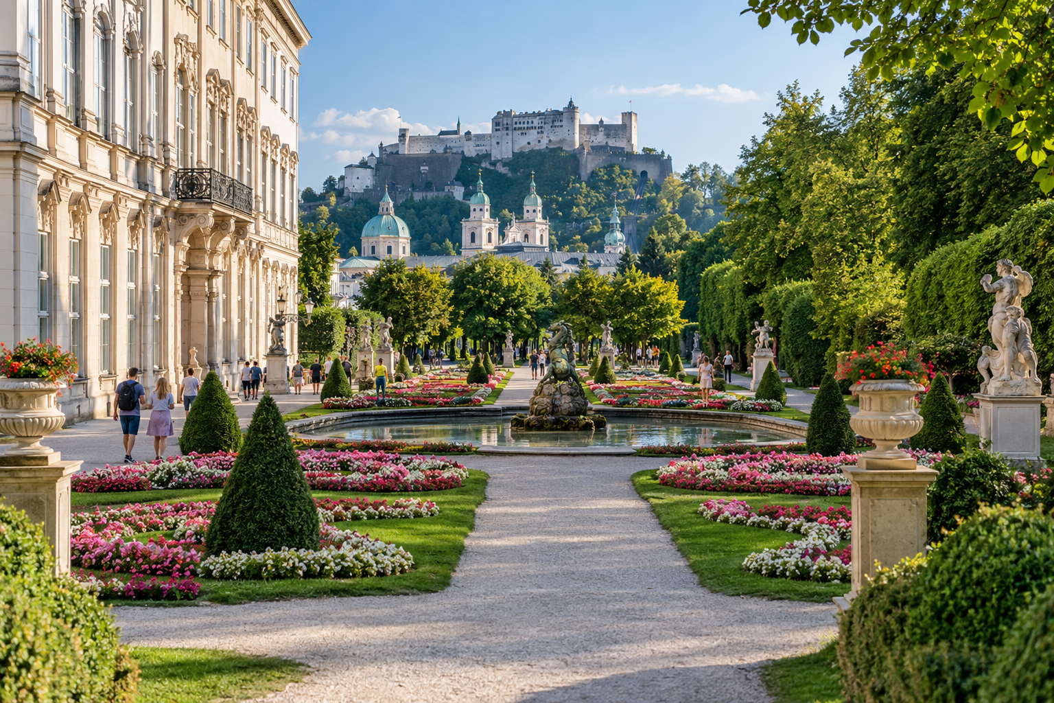 Mirabell Gardens in Salzburg