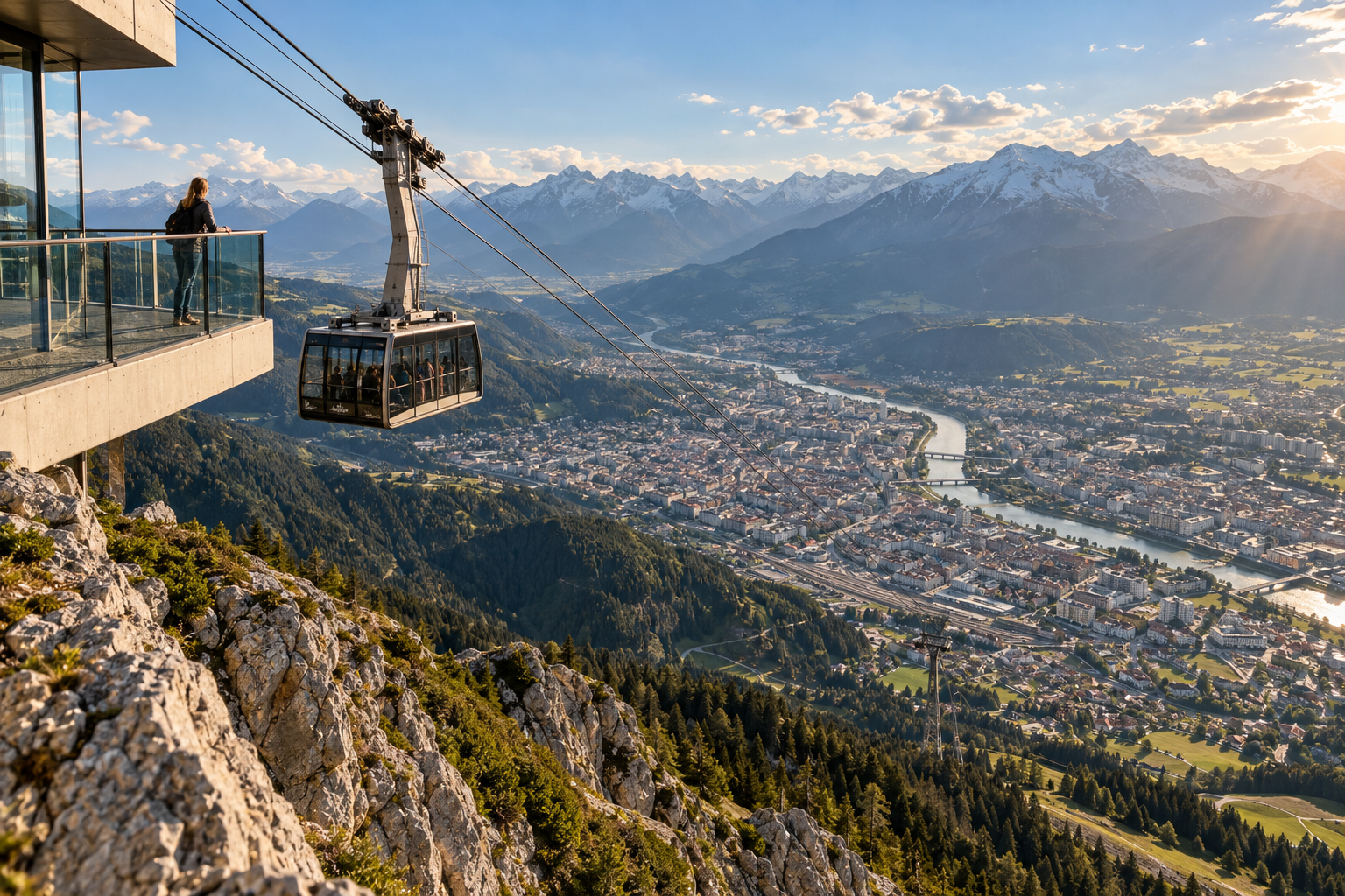 Nordkette cable car above Innsbruck