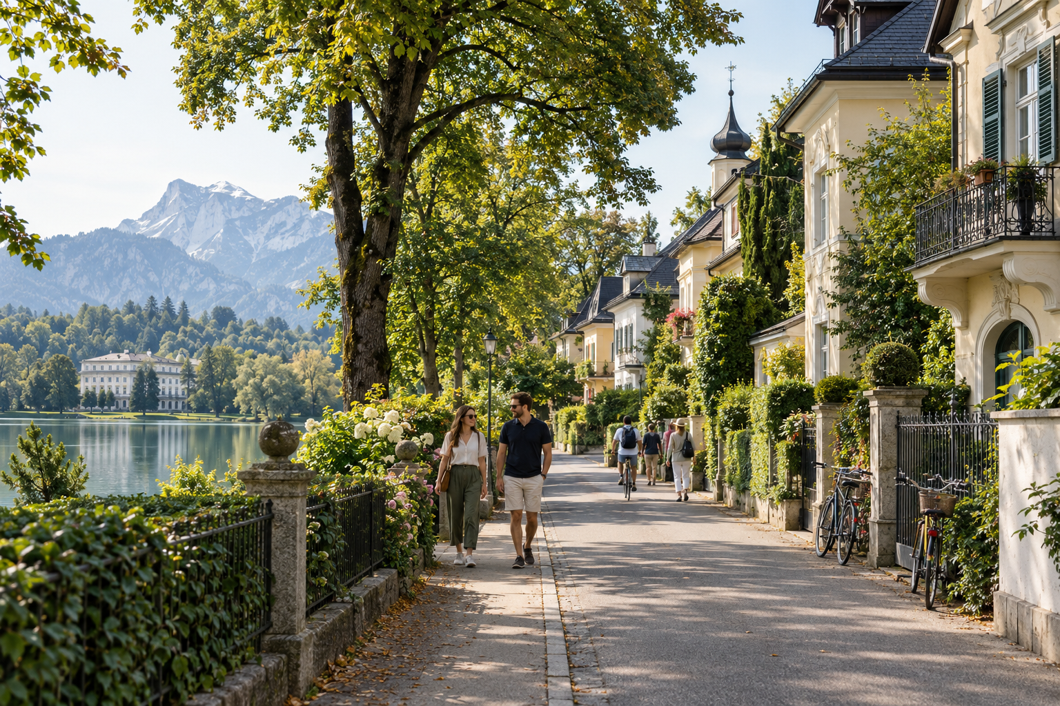 Peaceful residential atmosphere in Salzburg Leopoldskron