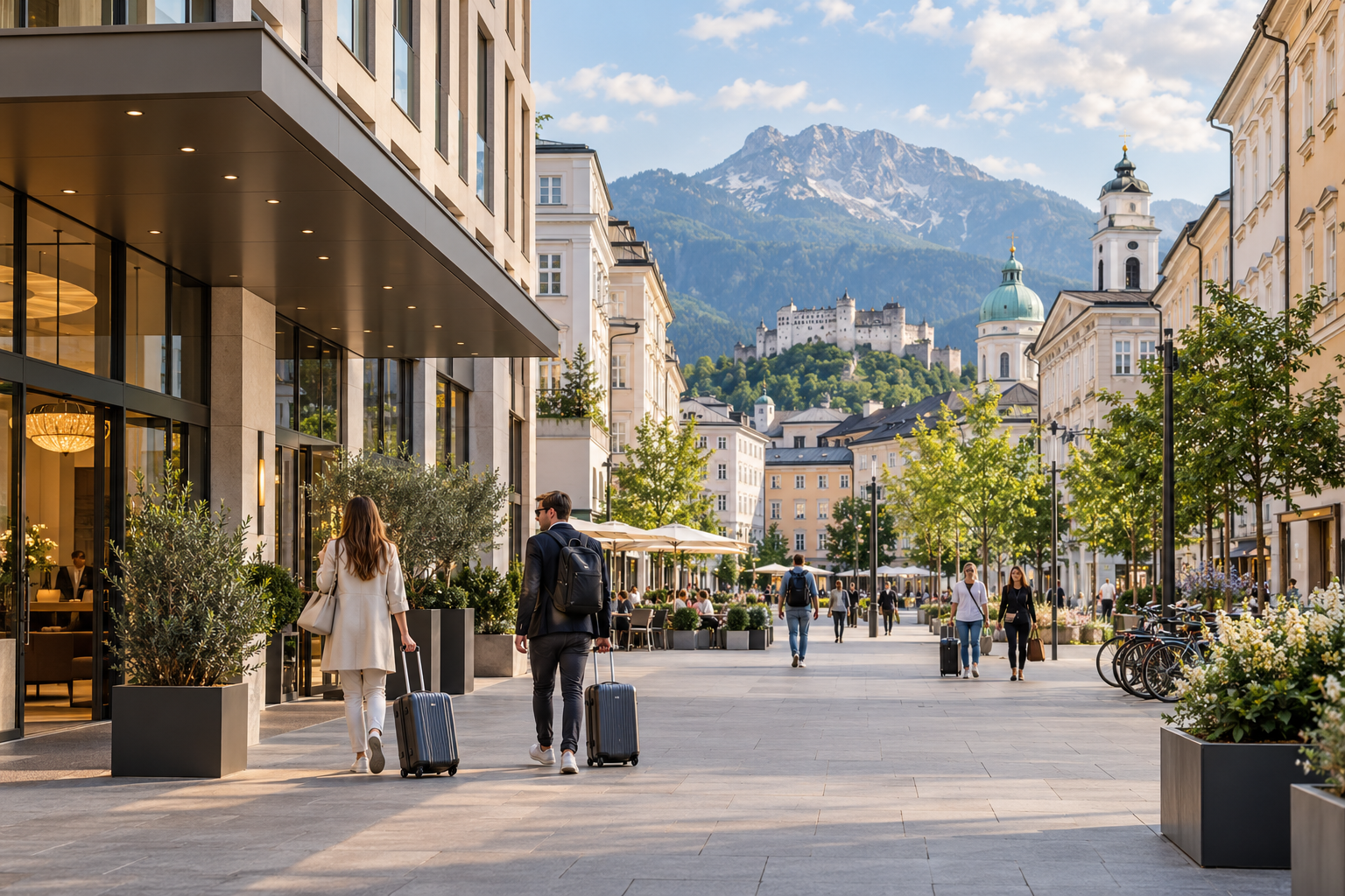 Elisabeth-Vorstadt near Salzburg Hauptbahnhof