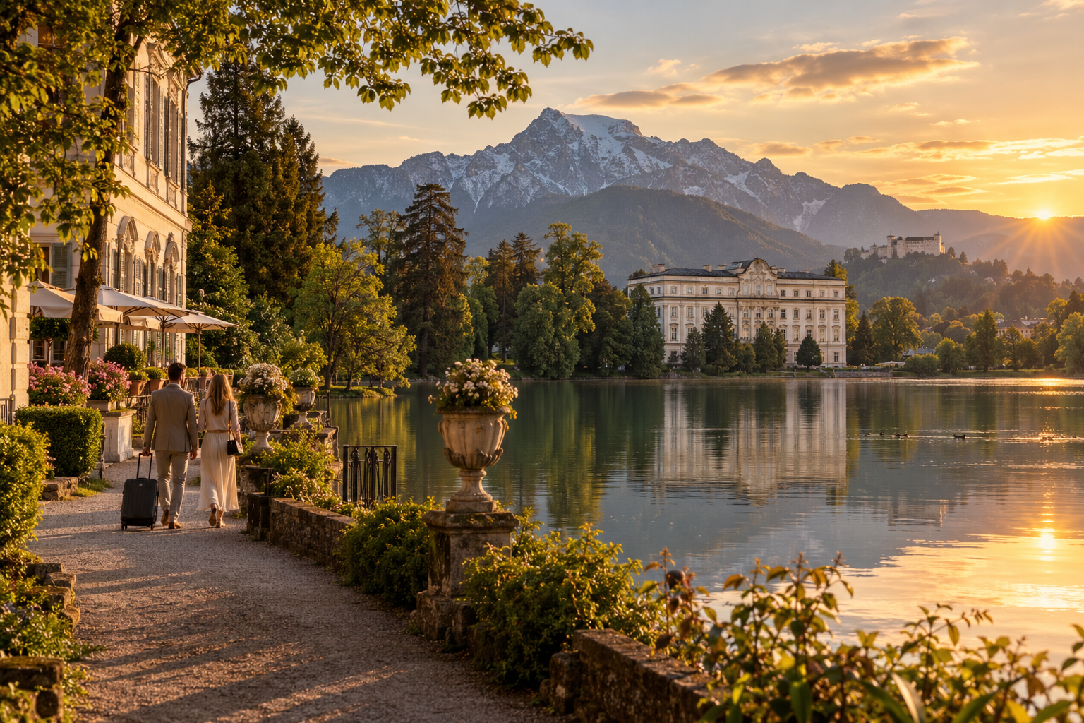 Leopoldskron area in Salzburg